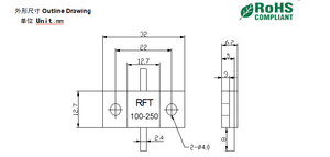Resistori a Flangia OEM/ODM 100 <span class=keywords><strong>ohm</strong></span> <span class=keywords><strong>250</strong></span> W Resistore RF - Product Image 6