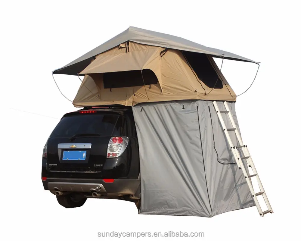 סולם אחד ושינוי חדר אדם 2-3 אוהל אוהל SUV רכב הגג למעלה
