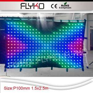 Envío Gratis: Cortina LED para Fondo de Video, Efecto de Iluminación para Cabina de DJ, Soporte para Escenario, Perfecta para Fondos de DJ, Control por <span class=keywords><strong>PC</strong></span>/<span class=keywords><strong>DMX</strong></span> - Product Image 4