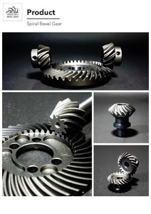 Engranaje cónico en espiral diferencial de mano derecha personalizado de alta precisión CNC mecanizado ISO9001 cajas de engranajes cónicos certificados Taiwán - Product Image 3