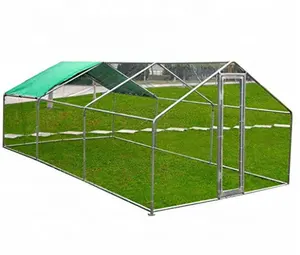 20x10ft Large Metal Chicken Coop Wakl-in Chicken Coops and Runs Backyard Hen House Farm Ranch Run Walk in Poultry Cage