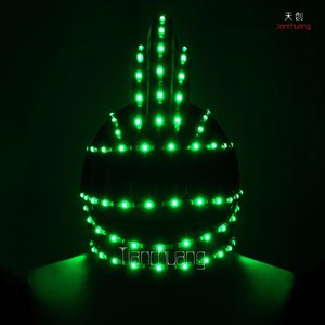Programado LED Robot helmet, casco utilizado para funcionamiento de la etapa de baile único - Product Image 2