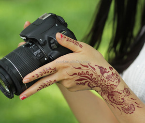 India Henna estilo mano pierna brazo cuello quemado Henna tatuaje temporal etiqueta tatuaje sello - Product Image 1