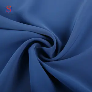 Solid color FDY 4 way stretch twill very soft prada-fabric for garment