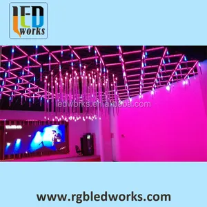 Luminária led led para teto, led dmx 3d, tubo vertical para shows de luz led, disco