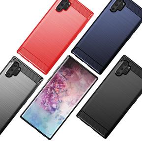 De fibra de carbono a prueba de golpes a prueba suave TPU cubierta de la caja del teléfono para <span class=keywords><strong>Samsung</strong></span> <span class=keywords><strong>Galaxy</strong></span> <span class=keywords><strong>Note</strong></span> <span class=keywords><strong>10</strong></span> <span class=keywords><strong>plus</strong></span> - Product Image 2