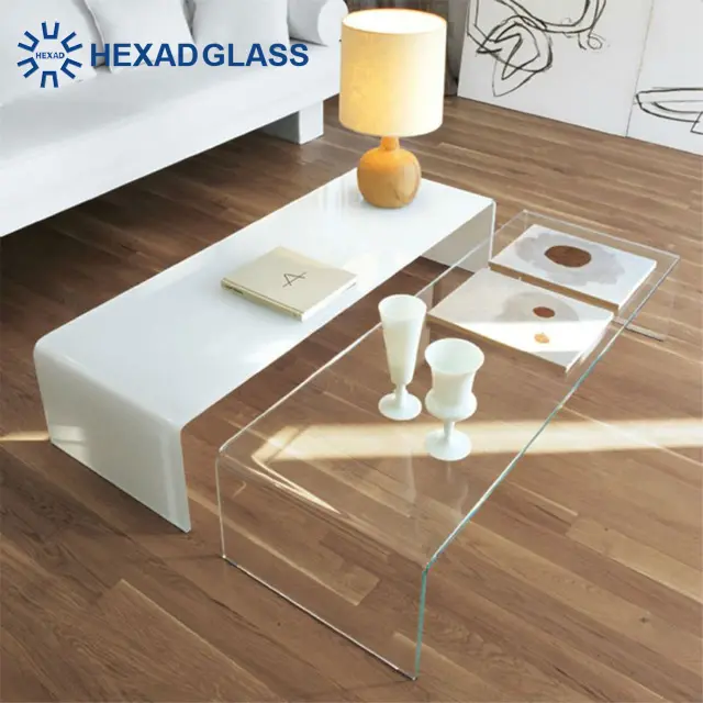 HEXAD Hot Bent Glass/curved glass for glass furniture