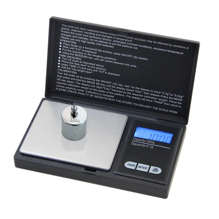 100g 0.01g Mini LCD Digital Pocket Jewelry Gold Diamond Scale Gram