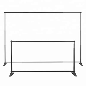 Supporto per fondale <span class=keywords><strong>telescopico</strong></span> con supporto per <span class=keywords><strong>banner</strong></span> regolabile da 10*8 piedi per la pubblicità della fiera commerciale - Product Image 2