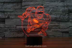 3d Avengers ilusión 3d llevó la lámpara luz de la noche luz de noche Increíble - Product Image 4
