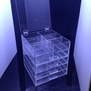Organizzatore di trucco cubo acrilico trasparente all'ingrosso con cassetti - Product Image 2