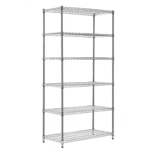 NSF Certificated ISO Approved Epoxy Coated Closet Wire Shelving