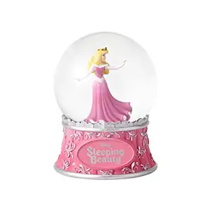 elegant style dancing woman ballerina snow globe