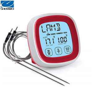 Thermomètre de cuisine numérique en acier inoxydable et plastique étanche pour la cuisson de la viande au barbecue avec minuterie et aimant au dos, nouveau modèle 2025 2 1 - Product Image 4