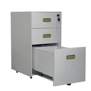 La Oficina se gabinete negro tres cajón archivador con cerradura - Product Image 6