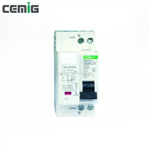 Cemig Kualitas Tinggi Phase Garis Netral Earth Leakage Circuit Breaker CMGB3L-32 6A 10A 16A 20A 25A 32A