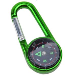 Mousqueton multifonctionnel en aluminium avec boussole Crochet suspendu pour sac à dos - Product Image 1