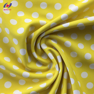 Traje de baño de lunares amarillos, superelástico, tela de LICRA - Product Image 1