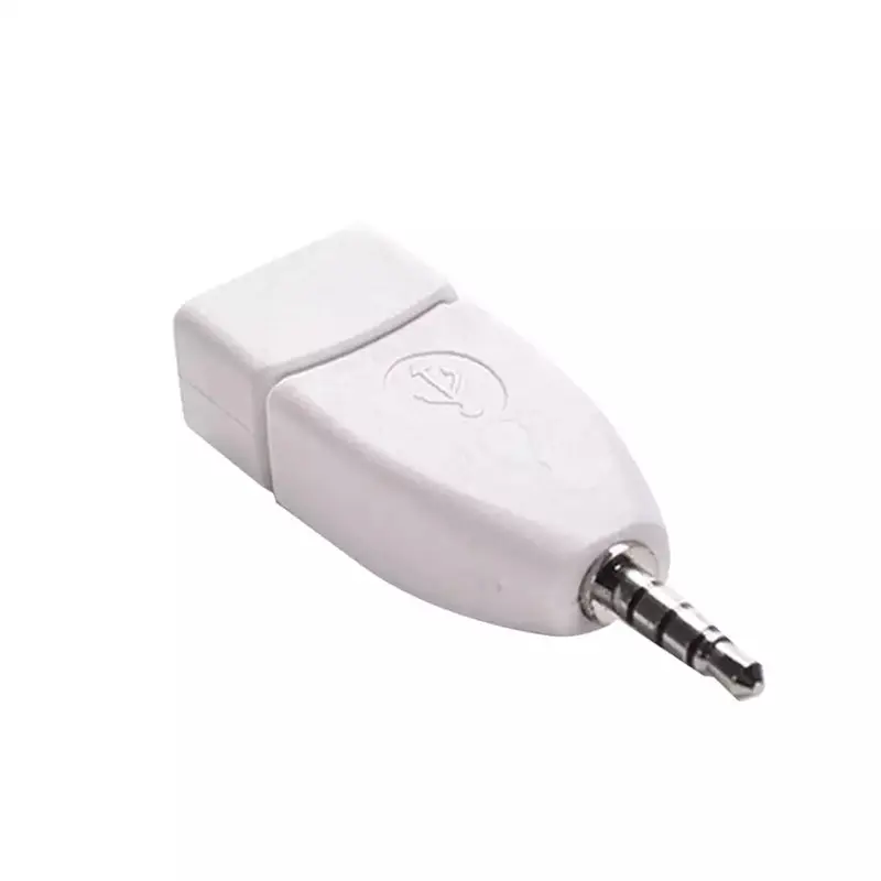 Aux 3.5mm זכר לנקבה USB לרכב OTG מתאם כבל רכב AUX אודיו מתאם