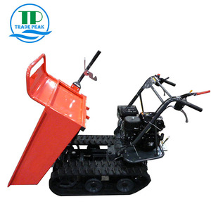 QTP300C Gearbox Mini Loader Kyb hydraululis 300kgs kapasitas beban mesin bensin mesin Crawler Taman jenis transportasi khusus - Product Image 5
