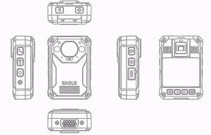 Dean กล้องสวมใส่ IP68กันน้ำกันระเบิด GPS Wi-Fi 4K DSJ-NA สินค้าขายดี - Product Image 5