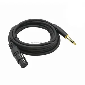Chất Lượng cao 1/4 "để 3pin XLR microphone Cable Nam cho Nữ cho Loa Trợ, Phòng Thu Âm Thanh Console