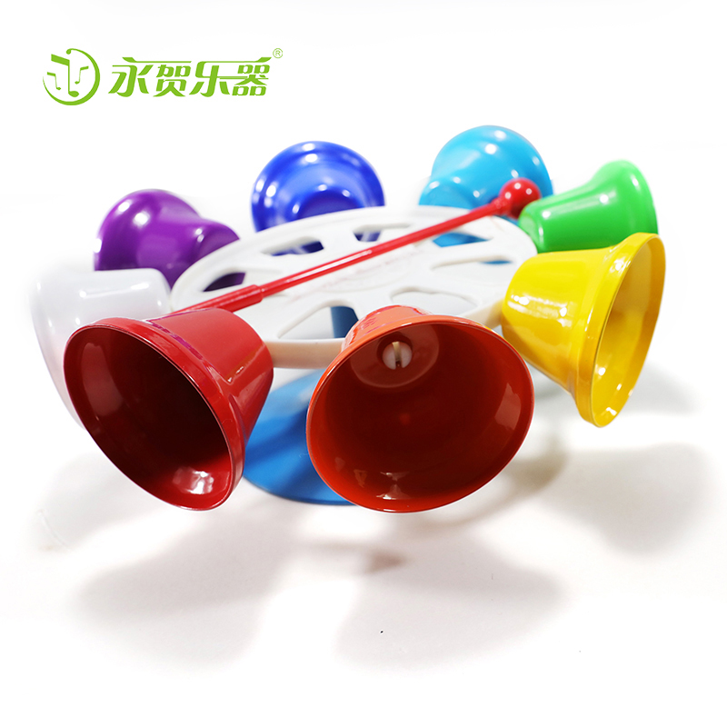 Оптовая продажа дешевые наручные игрушки колокольчики завод в Китае колокольчики игрушка набор нежный пластик и металл красочные Мелоди