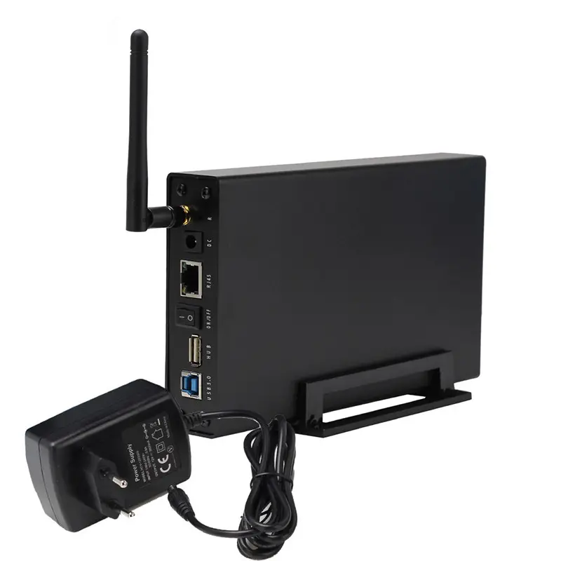 Kimax-carcasa de HDD WIFI 3,5, carcasa Lan, Sata, USB 3,0, Wifi, para PC externo y portátil