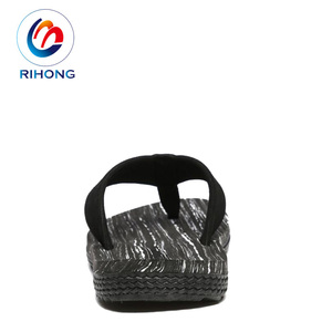 Profession Factory Hand Made Luxury logo Custom Fleece <strong>Flip</strong> <strong>Flop</strong> Sandal Men slippers <strong>Memory</strong> <strong>Foam</strong> - Product Image 2