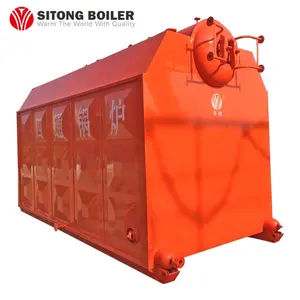 Industri Kapasitas Besar Double Drum Wood Fired Boiler Uap