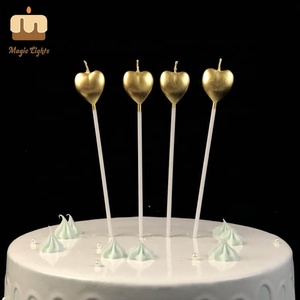 Regalo <span class=keywords><strong>a</strong></span> <span class=keywords><strong>forma</strong></span> <span class=keywords><strong>di</strong></span> cuore rosso all'ingrosso festa <span class=keywords><strong>di</strong></span> compleanno candela per la <span class=keywords><strong>torta</strong></span> - Product Image 2