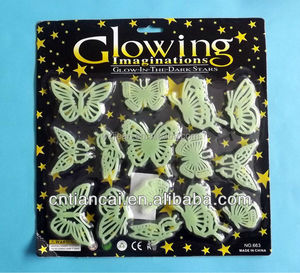 Autocollants fluorescents 3D d'animaux, étiquettes adhésives, lumineux nocturne, brillent dans la nuit - Product Image 3