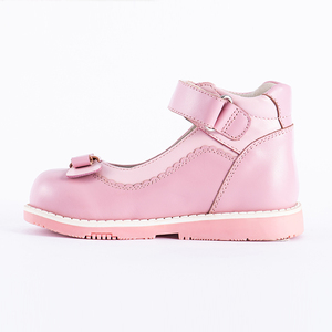Hermosos Zapatos Ortopédicos de Cuero para Niñas para Primavera, Verano y Otoño en Rosa y Blanco por Princepard - Product Image 5
