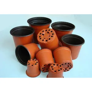 10 11 12 13 14 15 16 17 19 Cm Bulat Kecil Nursery Pot untuk Bunga 4 Inch Nursery Container Ini dengan Harga Murah Pot Bunga untuk Taman