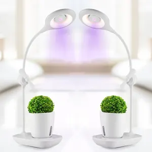 pequenos vasos com flores Suppliers-Kit de luz hidropônica para crescimento caseiro, mini ventilador para plantar flores, sistema de crescimento e luz de led interno, presente de natal, 2018