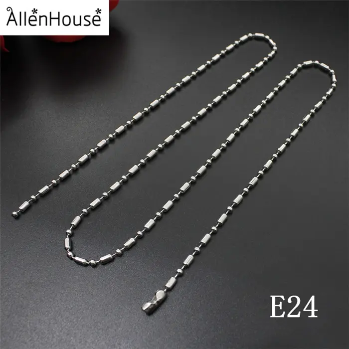 304L 316L Edelstahl-Kugel kette Custom Metal Ball Chain Halskette für Damen