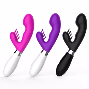 G nokta klitoris dönen kafa kadın yetişkin silikon kauçuk vajina tavşan yapay penis çift vibratör seks oyuncak