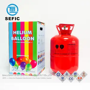 Ampliamente utilizado 13.4L/30LB Tanque de helio Cilindro de gas de helio para fiesta
