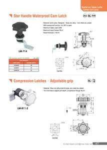 Equipo de comunicación para el hogar, sistema de alimentación, perilla de estrella, bloqueo de panel eléctrico, pestillo de compresión de leva - Product Image 2