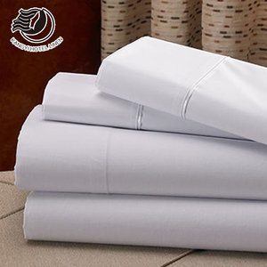 Set <span class=keywords><strong>di</strong></span> Biancheria da Letto <span class=keywords><strong>di</strong></span> Lusso per Hotel 5 Stelle, 100% <span class=keywords><strong>Cotone</strong></span> Raso, <span class=keywords><strong>Lenzuola</strong></span> per Hotel - Product Image 6