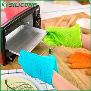 Alibaba China caliente venta resistencia al calor <span class=keywords><strong>de</strong></span> <span class=keywords><strong>silicona</strong></span> guante / cocinar 5 dedos <span class=keywords><strong>de</strong></span> <span class=keywords><strong>silicona</strong></span> guante - Product Image 1