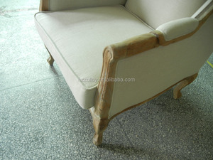 <span class=keywords><strong>Fauteuil</strong></span> en tissu <span class=keywords><strong>avec</strong></span> dossier <span class=keywords><strong>haut</strong></span> de gamme, <span class=keywords><strong>avec</strong></span> <span class=keywords><strong>accoudoir</strong></span>, pour salon français, chaise en bois - Product Image 4