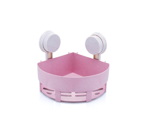 Étagère d'angle <span class=keywords><strong>de</strong></span> <span class=keywords><strong>salle</strong></span> <span class=keywords><strong>de</strong></span> <span class=keywords><strong>bain</strong></span> en plastique <span class=keywords><strong>de</strong></span> <span class=keywords><strong>haute</strong></span> qualité avec crochets et supports <span class=keywords><strong>de</strong></span> rangement sans poinçon - Product Image 2