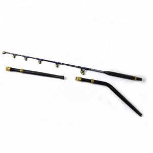 Cổ Thuyền Cần Câu Trolling <span class=keywords><strong>Rod</strong></span> Màu Xanh Giáo 130lb 200Cm Con Lăn Hướng Dẫn Trò Chơi Lớn Cần Câu Với Fuji Hướng Dẫn - Product Image 1