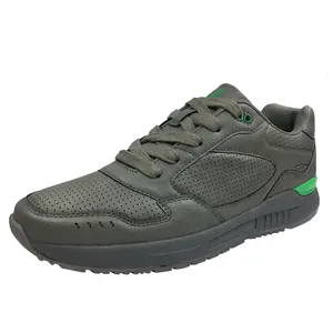 Baskets en cuir véritable pour hommes, chaussures décontractées, vente en gros d'usine, chine, - Product Image 1