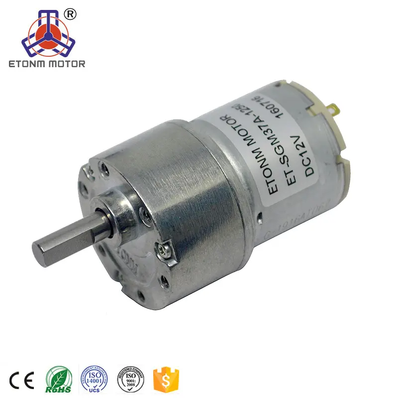 Hohes drehmoment 37mm 12 v dc getriebemotor 27720