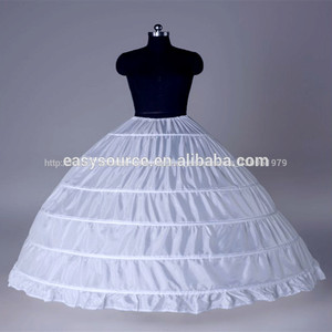 de haute qualité 6 cerceaux couches robe jupon crinoline jupon blanc gonflés pour les femmes - Product Image 1