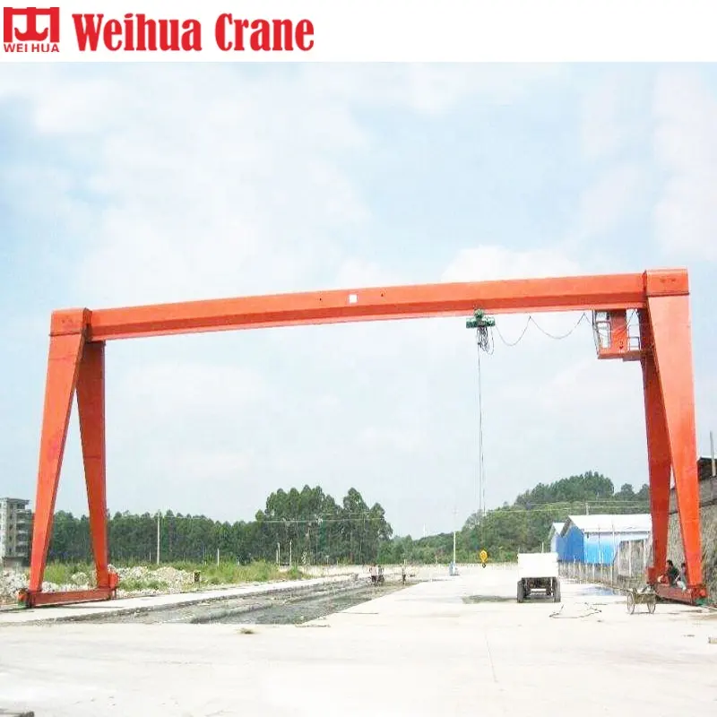 WEIHUA Kerekan Gantry Crane Portabel, 1T 5 Ton Tipe Sederhana Sorot Tunggal Ponsel Portabel