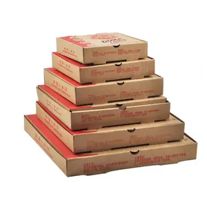 6 7 8 9 10 11 12 13 14 16 18 20 24 30 कस्टम सस्ते कागज बक्से लकड़ी खाद्य बक्से लोगो पिज्जा बॉक्स नालीदार