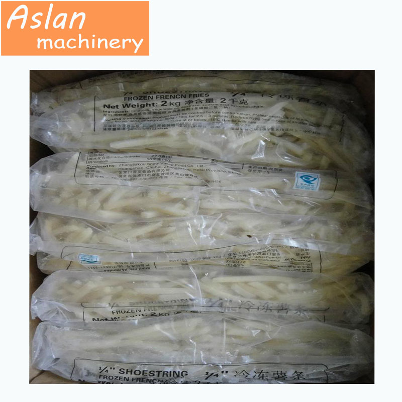 small scale frozen potato chips making machines/ frozen potato sticks processing line/ frozen french fries production equipment